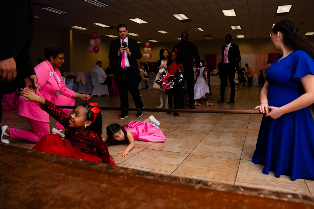 Heartwarming father-daughter dance captured in a memorable moment at the celebration.